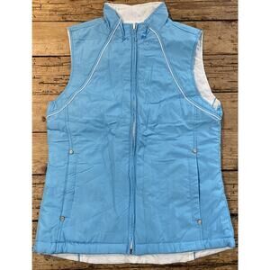 Sunice Womens Size S Crystal Blue 'Weather Monique Reversible Vest'